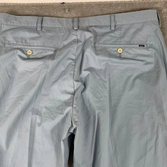 Polo‎ Ralph Lauren Chino Pants Mens 40x30 Light Blue Pima Cotton Straight Fit - Picture 7 of 13